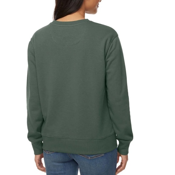 CAT Construction Pullover Sweater | Size L | Forest Green - Picture 2 of 3